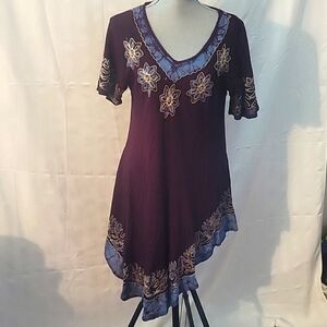 Just Cruising Burgundy 100% Rayon, Free Size